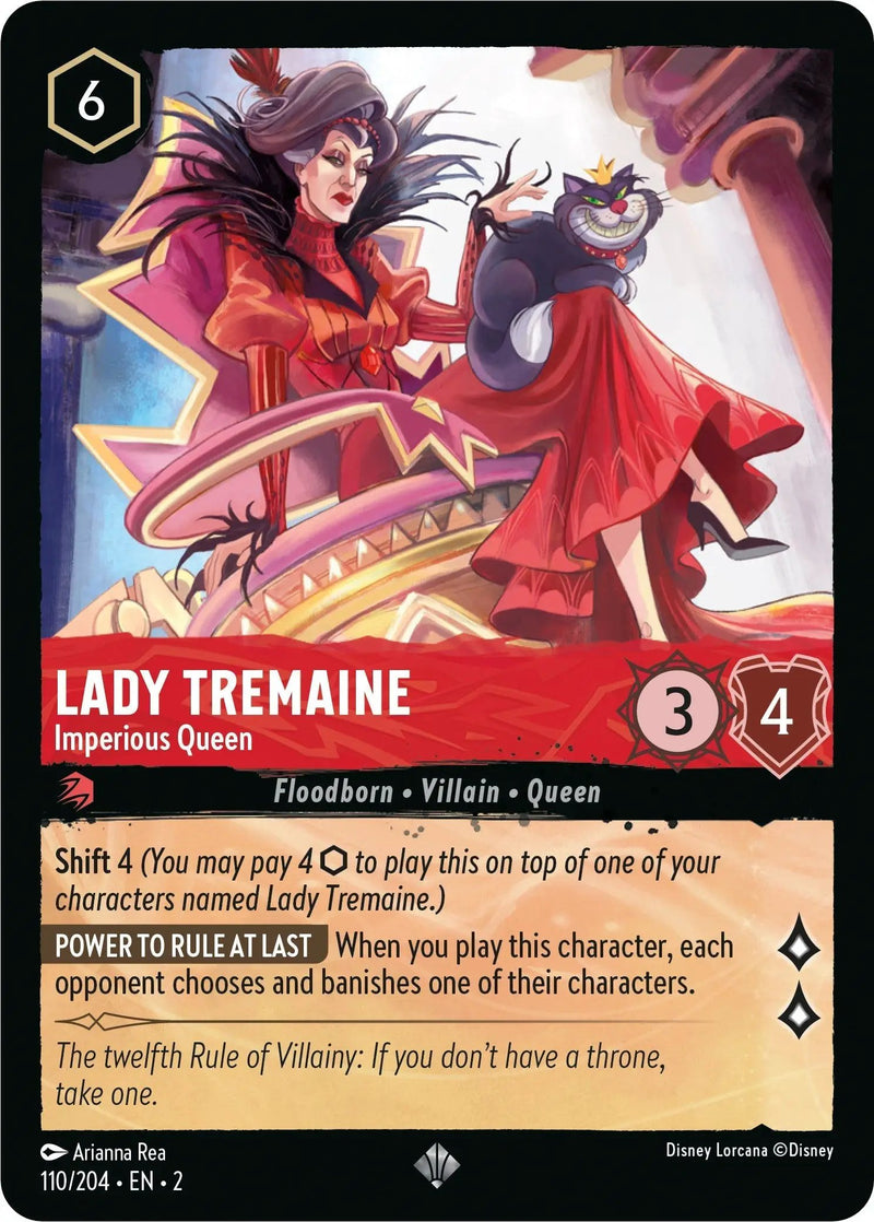 Lady Tremaine - Imperious Queen (110/204) - Rise of the Floodborn Cold Foil