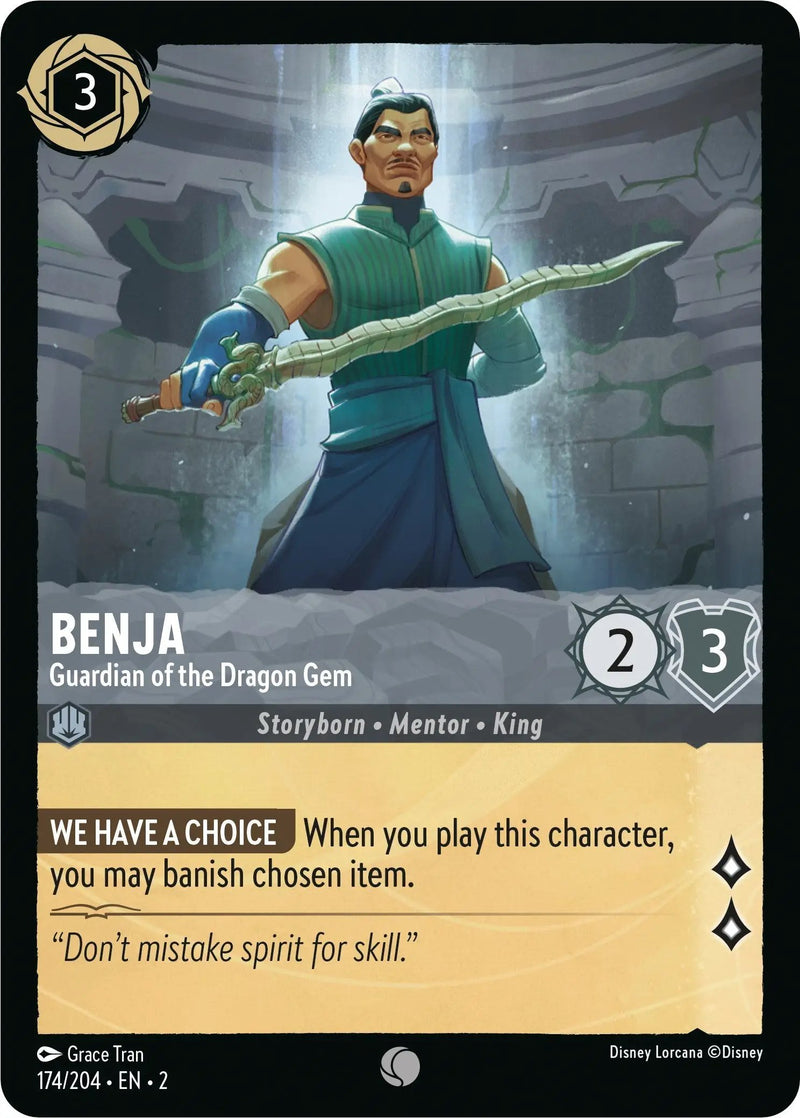 Benja - Guardian of the Dragon Gem (174/204) - Rise of the Floodborn Cold Foil