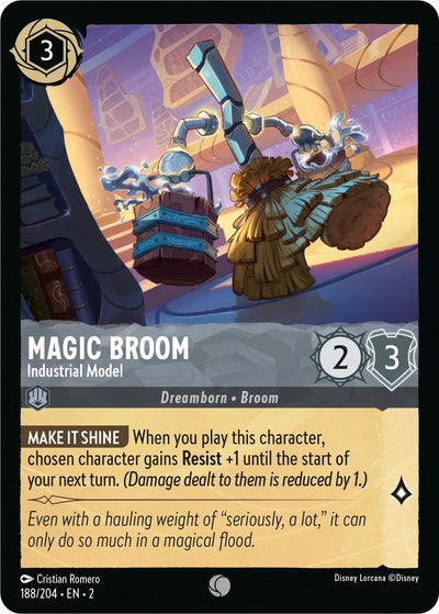 Magic Broom - Industrial Model (188/204) - Rise of the Floodborn Cold Foil