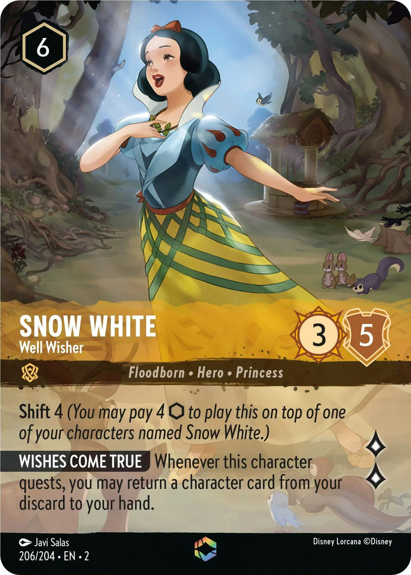 Snow White - Well Wisher (Enchanted) (206/204) - Rise of the Floodborn Holofoil