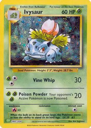Ivysaur 002/034 - Trading Card Game Classic Holofoil