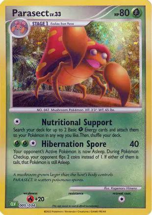Parasect 005/034 - Trading Card Game Classic Holofoil