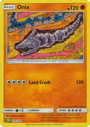 Onix 010/034 - Trading Card Game Classic Holofoil