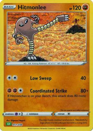 Hitmonlee 011/034 - Trading Card Game Classic Holofoil