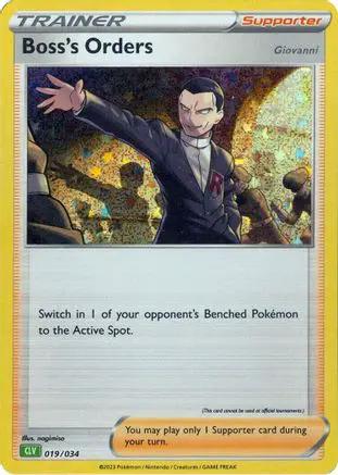 Boss's Orders (CLV) 019/034 - Trading Card Game Classic Holofoil