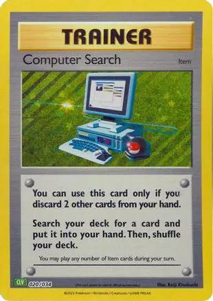 Computer Search (CLV) 020/034 - Trading Card Game Classic Holofoil