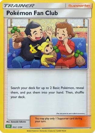 Pokemon Fan Club (CLV) 022/034 - Trading Card Game Classic Holofoil
