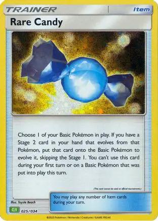 Rare Candy (CLV) 025/034 - Trading Card Game Classic Holofoil