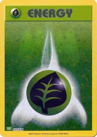 Basic Grass Energy 033/034 - Trading Card Game Classic Holofoil