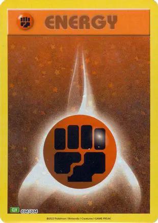 Basic Fighting Energy 034/034 - Trading Card Game Classic Holofoil