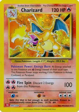 Charizard 003/034 - Trading Card Game Classic Holofoil