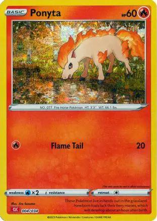 Ponyta 004/034 - Trading Card Game Classic Holofoil