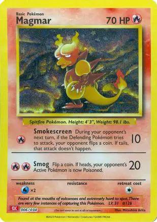 Magmar 006/034 - Trading Card Game Classic Holofoil