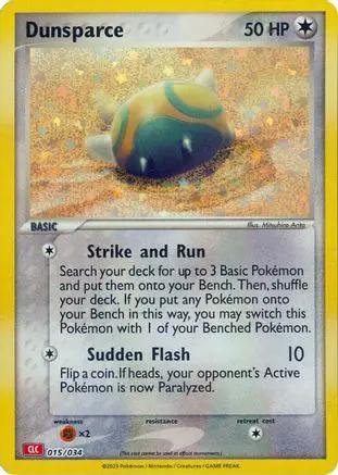 Dunsparce 015/034 - Trading Card Game Classic Holofoil
