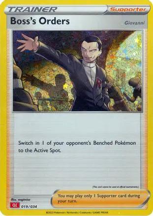 Boss's Orders (CLC) 019/034 - Trading Card Game Classic Holofoil