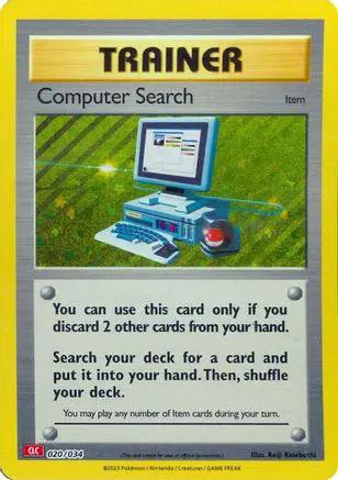 Computer Search (CLC) 020/034 - Trading Card Game Classic Holofoil