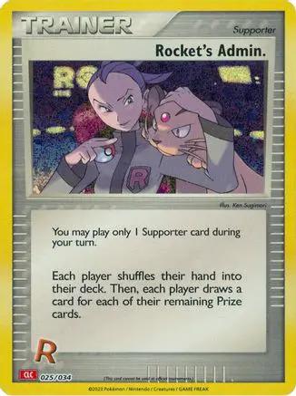 Rocket's Admin. (CLC) 025/034 - Trading Card Game Classic Holofoil
