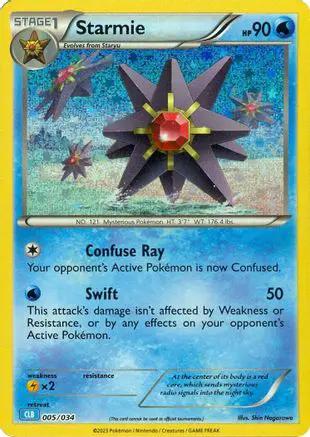 Starmie 005/034 - Trading Card Game Classic Holofoil