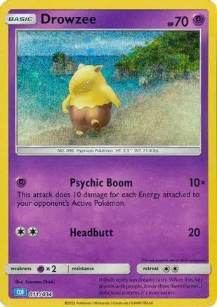 Drowzee 011/034 - Trading Card Game Classic Holofoil