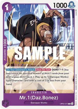 Mr.1 (Daz.Bonez) (OP05-075) - Awakening of the New Era: 1st Anniversary Tournament Cards