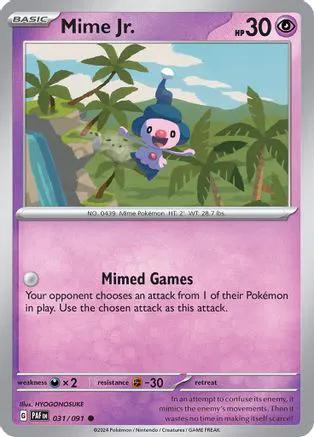 Mime Jr. 031/091 - SV Paldean Fates Reverse Holofoil