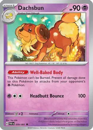 Dachsbun 039/091 - SV Paldean Fates Reverse Holofoil