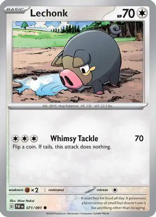 Lechonk 071/091 - SV Paldean Fates Reverse Holofoil