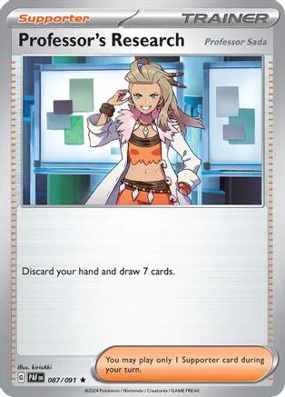 Professor's Research 087/091 - SV Paldean Fates Reverse Holofoil