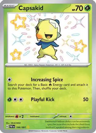 Capsakid 106/091 - SV Paldean Fates Holofoil