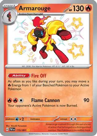 Armarouge 115/091 - SV Paldean Fates Holofoil