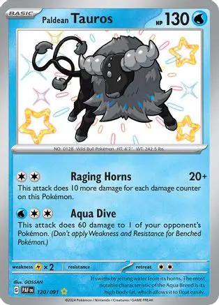 Paldean Tauros 120/091 - SV Paldean Fates Holofoil