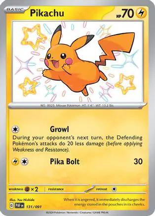 Pikachu 131/091 - SV Paldean Fates Holofoil