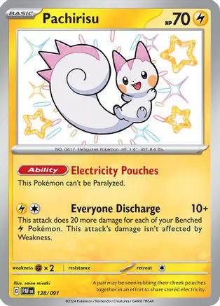 Pachirisu 138/091 - SV Paldean Fates Holofoil
