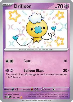 Drifloon 155/091 - SV Paldean Fates Holofoil