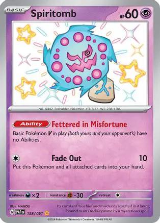 Spiritomb 158/091 - SV Paldean Fates Holofoil