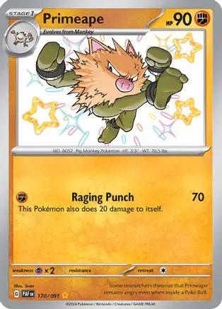Primeape 170/091 - SV Paldean Fates Holofoil