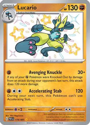 Lucario 174/091 - SV Paldean Fates Holofoil