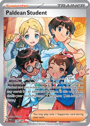 Paldean Student 230/091 - SV Paldean Fates Holofoil
