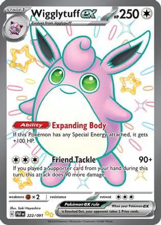 Wigglytuff ex 222/091 - SV Paldean Fates Holofoil