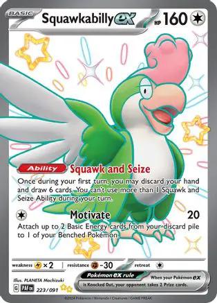 Squawkabilly ex 223/091 - SV Paldean Fates Holofoil