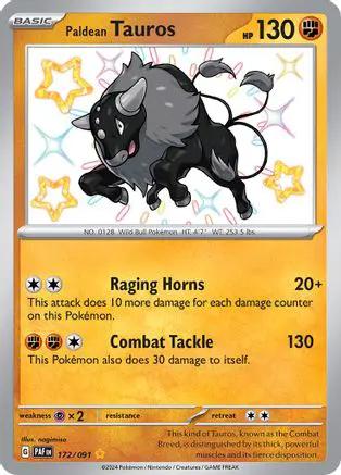 Paldean Tauros 172/091 - SV Paldean Fates Holofoil