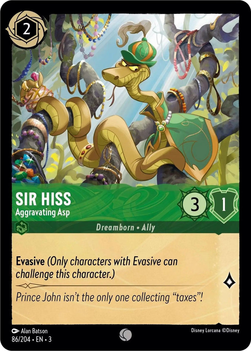 Sir Hiss - Aggravating Asp (86/204) - Into the Inklands