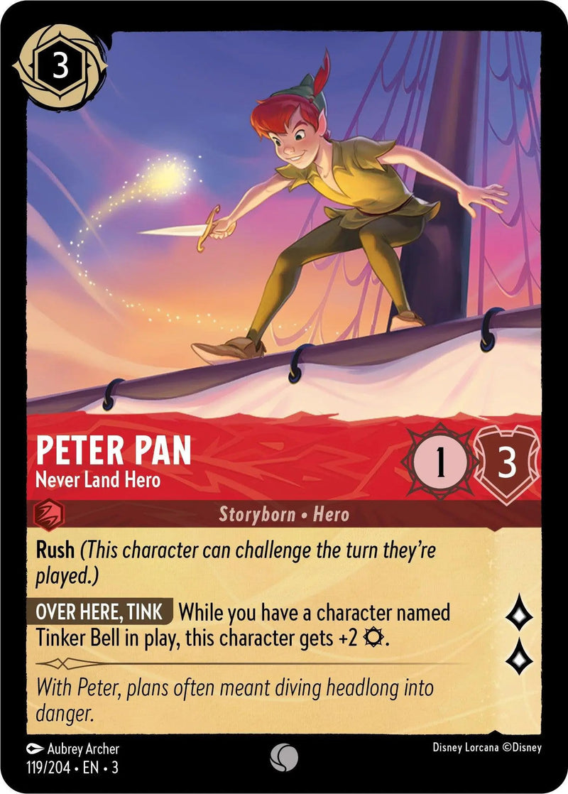 Peter Pan - Never Land Hero (119/204) - Into the Inklands Cold Foil