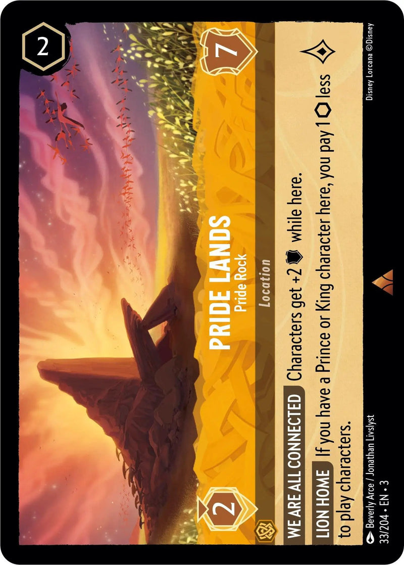 Pride Lands - Pride Rock (33/204) - Into the Inklands Cold Foil