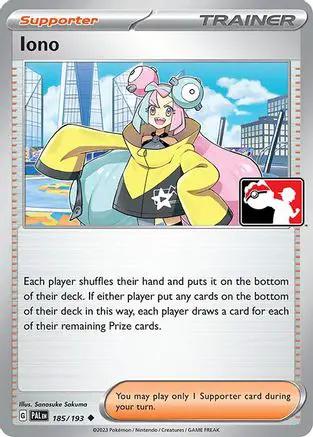 Iono 185/193 - Prize Pack Series Cards Holofoil