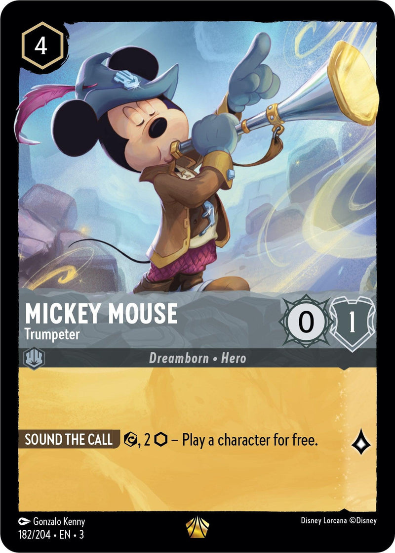 Mickey Mouse - Trumpeter (182/204) - Into the Inklands Cold Foil