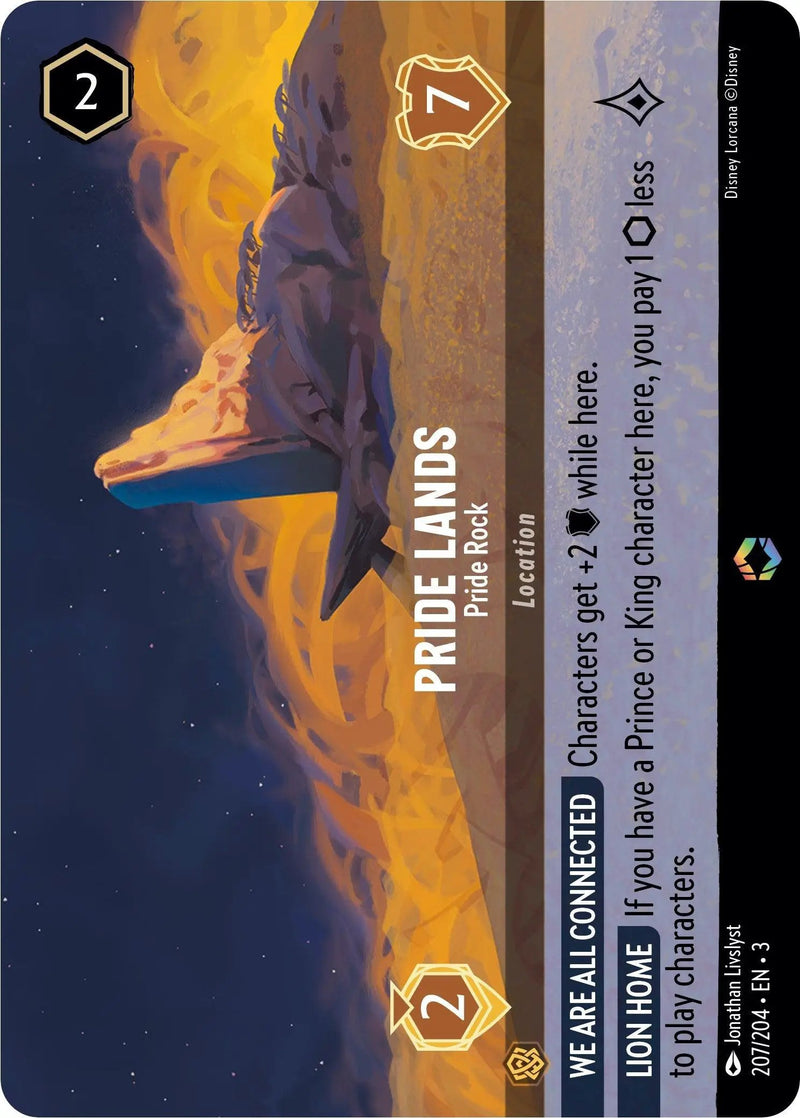 Pride Lands - Pride Rock (Enchanted) (207/204) - Into the Inklands Holofoil