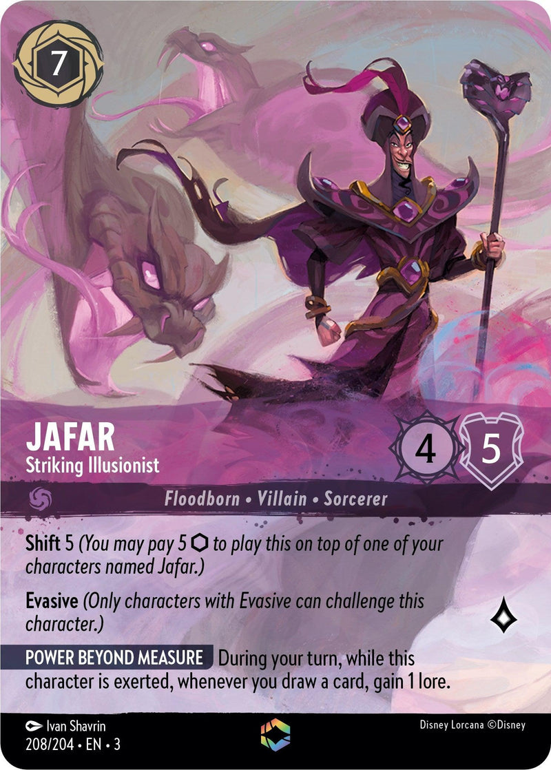 Jafar - Striking Illusionist (Enchanted) (208/204) - Into the Inklands Holofoil