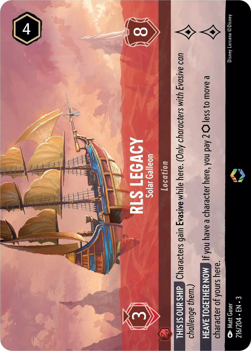 RLS Legacy - Solar Galleon (Enchanted) (216/204) - Into the Inklands Holofoil