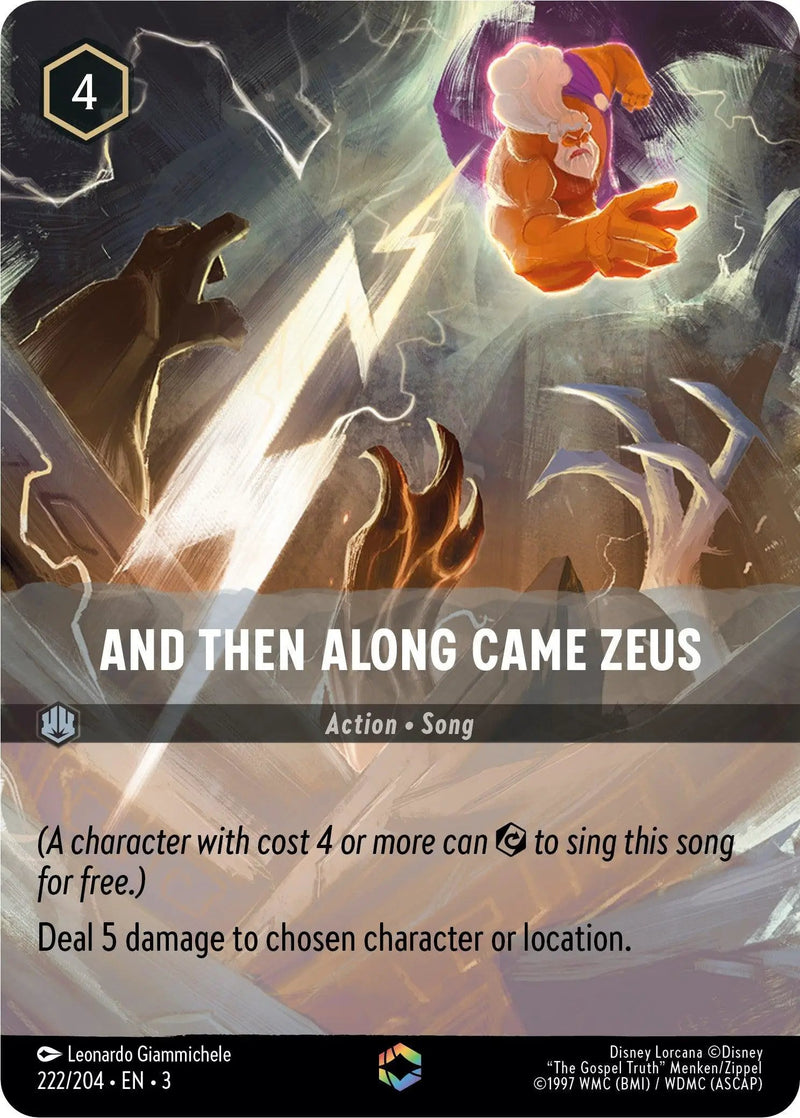 And Then Along Came Zeus (Enchanted) (222/204) - Into the Inklands Holofoil